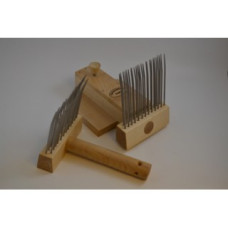 Wool combs Maxi with comb-holder