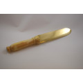Band knife with brass blade